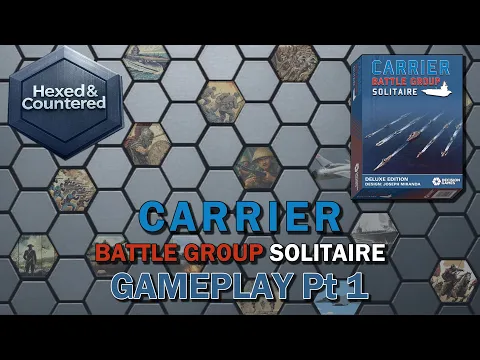 Carrier Battle Group Solitaire (Decision Games) - Gameplay (Sea Control)