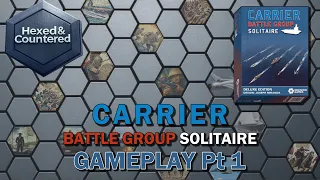 Carrier Battle Group Solitaire (Decision Games) - Gameplay (Sea Control)