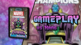 Marvel Champions Kang vs Quicksilver & Scarlet Witch Gameplay | Fantasy Flight Games