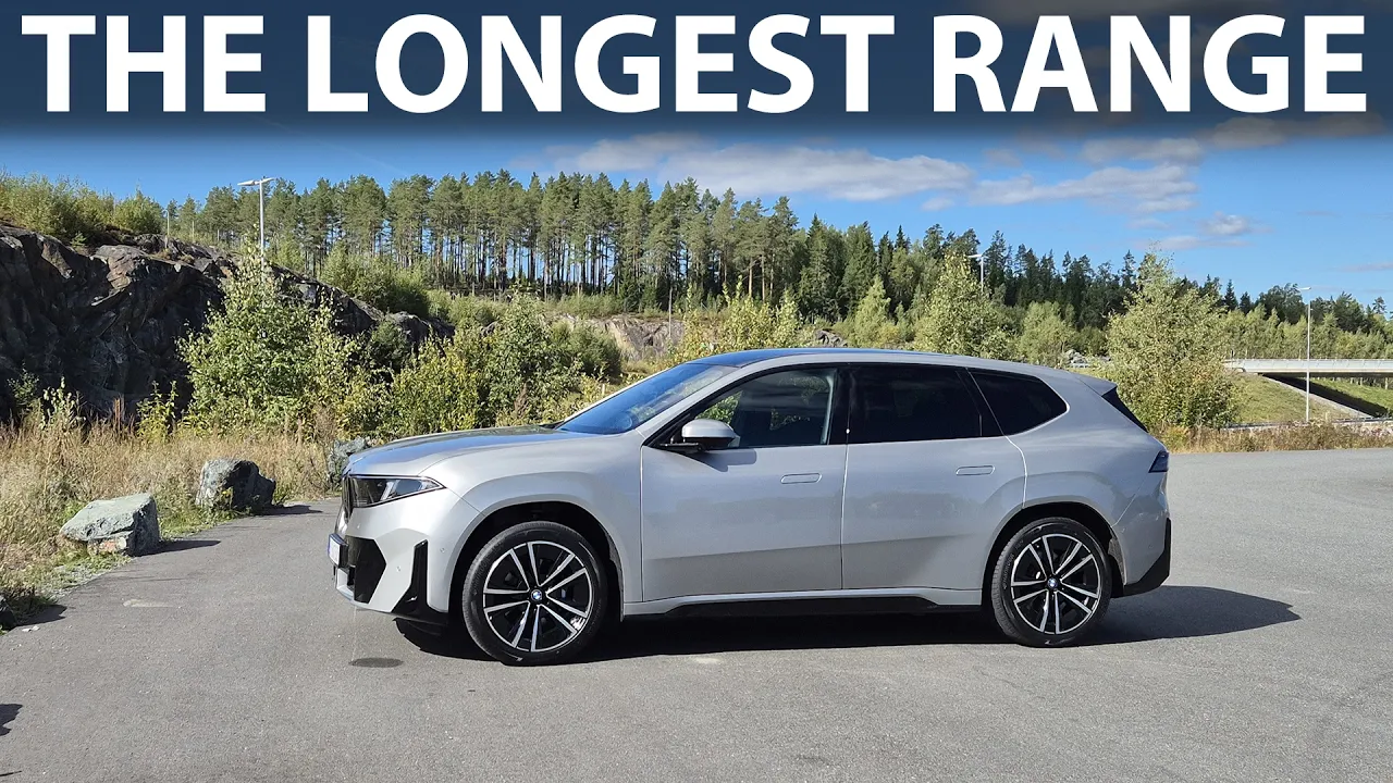 BMW iX3 50 xDrive w/20" wheels range test