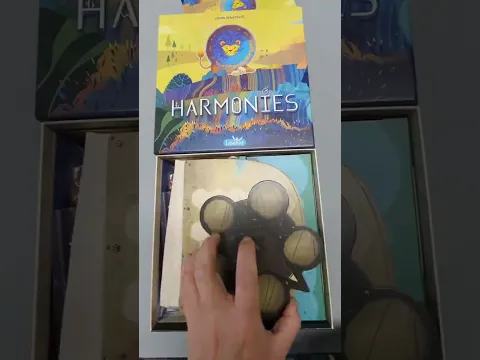 I Bought Harmonies Just For The Art… Mistake? #unboxing in 18 seconds #shorts #boardgames