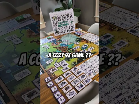 Notebook Nations the cozy 4x board game! #boardgamegeek #boardgames #tabletopgames