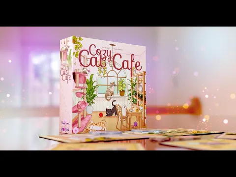 Cozy Cat Cafe Board Game Trailer (cozy mid-weight fun easy to learn boardgame)