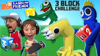 Rainbow Friends 3 Block Challenge in REC ROOM (FGTeeV FAST BLUE Gameplay)