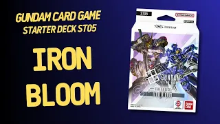 Gundam Card Game Starter Deck ST05 Iron Bloom | Inside with João Ricardo Ep841