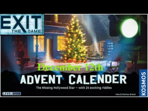 Exit The Game: The Missing Hollywood Star - December 12th