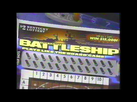 Kentucky Lottery NEW $2 Battleship Scratch Off Commercials 1999