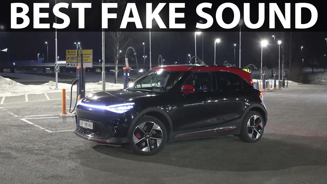 Smart #1 Brabus acceleration and noise test with real fake engine sound