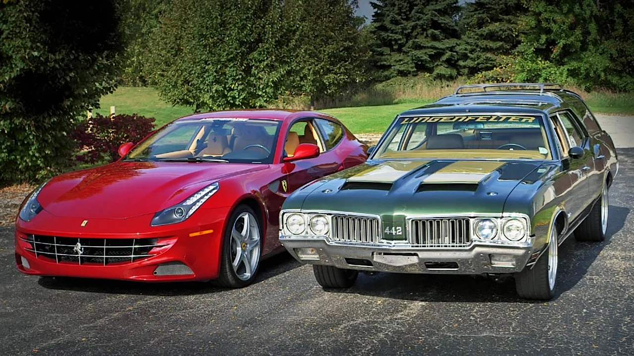 1970 Oldsmobile Cruiser vs 2012 Ferrari FF - Generation Gap: Family Cruisers