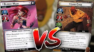 Luke Cage vs Expert Typhoid Mary Solo Marvel Champions Gameplay
