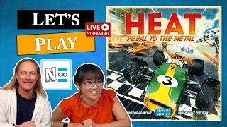 Let's Play HEAT: PEDAL TO THE METAL - Live Board Game Playthrough & Review e159