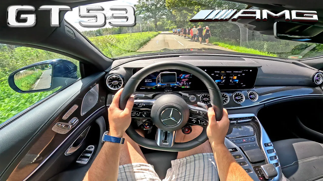 2024 Mercedes-AMG GT 53 POV Test Drive & EXHAUST SOUND