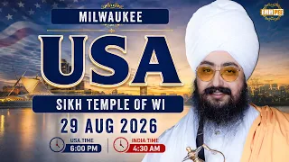 LIVE Sikh Temple of Wi - Milwaukee USA 29 Aug 2026 Dhadrian Wale
