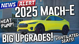 BREAKING: 2025 Mustang Mach-E updates! Heat Pump! Ventilated Seats! New Colors!