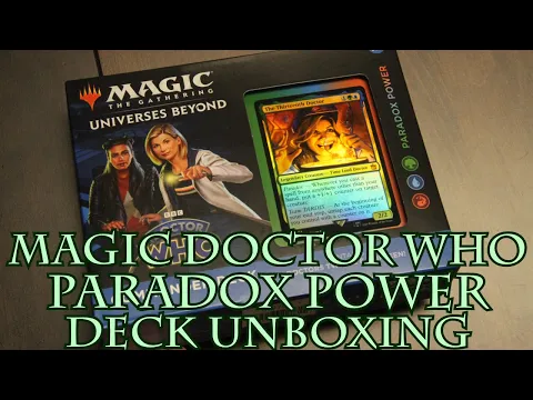 Magic Doctor Who Paradox Power Deck Unboxing