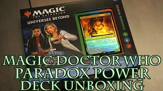 Magic Doctor Who Paradox Power Deck Unboxing