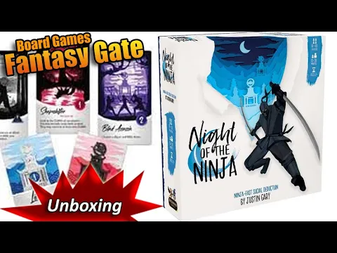 Hands Only - Unboxing | Night of the ninja (2021) | Boardgame - Brettspiel