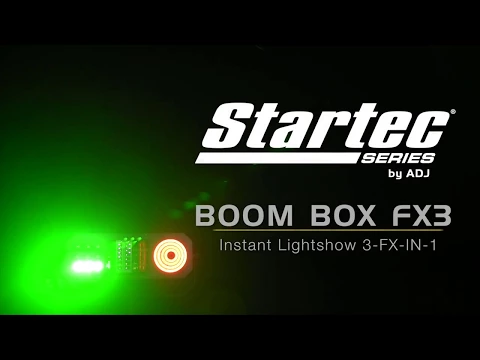 Product video thumbnail for ADJ American DJ Startec Boom Box FX3 3-in-1 LED Effect Light