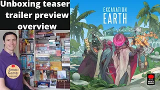 Excavation Earth #unboxing #teaser #trailer #preview   #boardgame #tabletop #games AmassGames