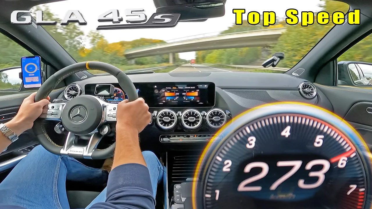 THEY DO EXIST! AMG GLA 45 S goes FAST on Autobahn!