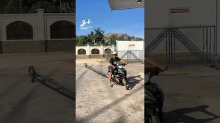 This motorbike goes to extreme lengths... literally! 🤣 #motorbike #vehicle #funny