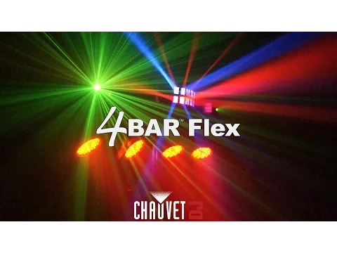 Product video thumbnail for Chauvet 4Bar Flex RGB LED Wash Light System