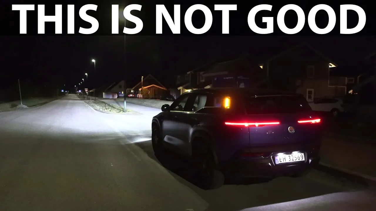Fisker Ocean Extreme headlights test