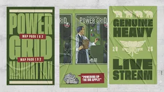 Power Grid: Manhattan w/New Power Plants- 4p Teaching, Play-through, & RoundTable by Heavy Cardboard