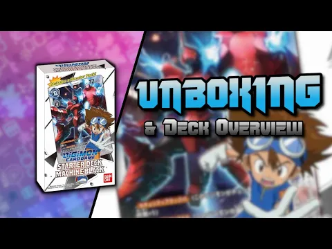 Digimon Machine Black Starter Deck Opening & Deck Overview