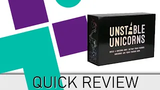 A Quick Review of Unstable Unicorns