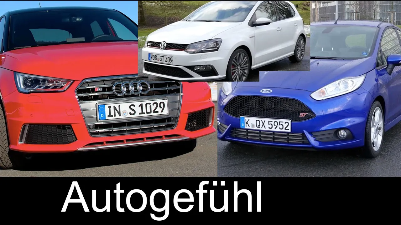 Best hot small hatch comparison test review Audi S1 vs Volkswagen Polo GTI vs Ford Fiesta ST