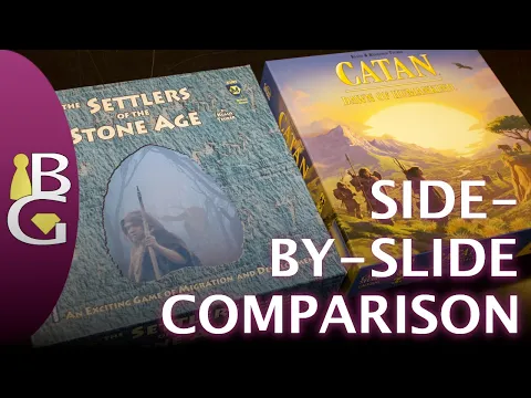 Catan: Dawn of Humankind AKA The Settlers of the Stone Age — Side-by-Slide Comparison 👥