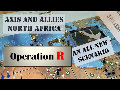 Axis and Allies North Africa Operation R #1| NEW SCENARIO