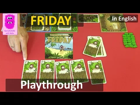Friday, Playthrough (In English, Solo card game)