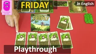 Friday, Playthrough (In English, Solo card game)