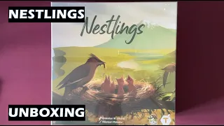 Unboxing Nestlings board game