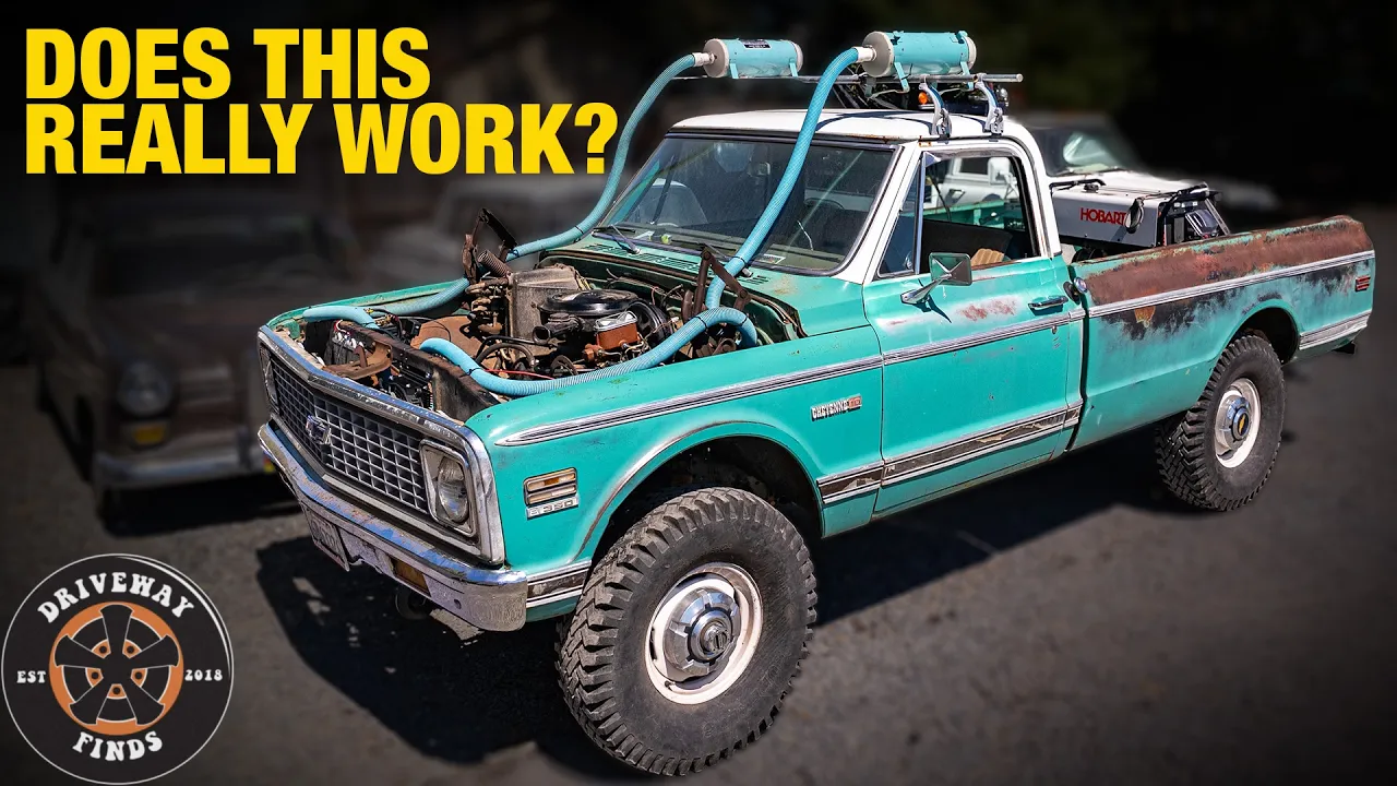 Why water cool when you can air cool? Air cooled Chevy Small Block experiment! | Driveway Finds