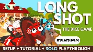 Long Shot The Dice Game | Full Solo Playthrough | Learn to Setup and Play