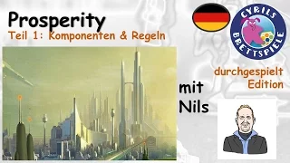 Cyrils Brettspiele - Prosperity Brettspiel (S17E01) - Komponenten & Regeln