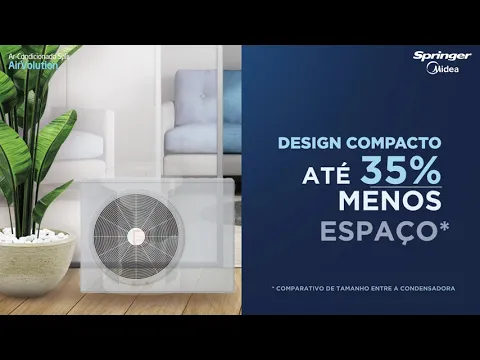 Ar Condicionado Split 18000 BTUs Frio Branco 220V Air Volution Midea