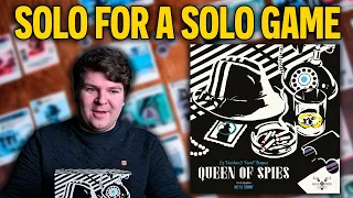 Queen of Spies | A Solo Game with Tense and Thematic Decisions | Board Game Preview
