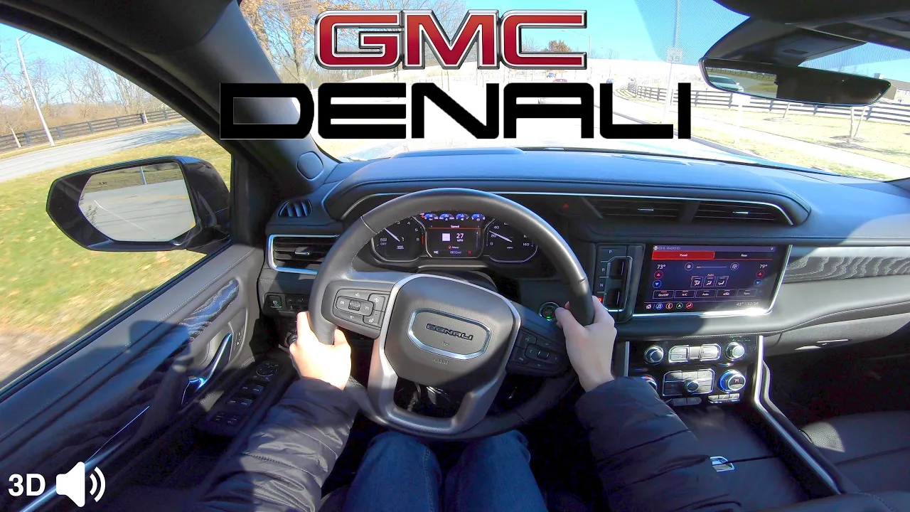 BLING MACHINE! -- 2021 GMC Yukon Denali // POV Test Drive (Binaural 3D Audio)