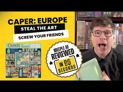 Caper:Europe - Board Game Review | The Best Two Player Game You Probably Never Heard Of
