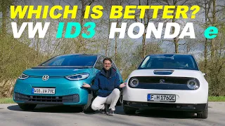 Honda e vs VW ID3 comparison REVIEW - what’s the best small EV ?