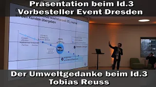 (German,Deutsch) Präsentation VW Id.3 Event - Der Umweltgedanke - Tobias Reuss