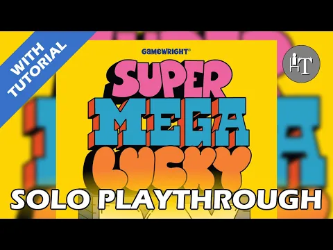 Tutorial & Solo Playthrough of Super Mega Lucky Box - Solo Board Game