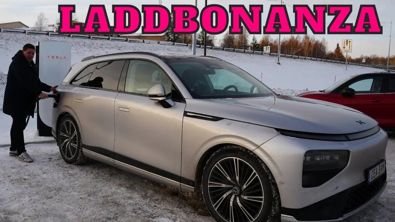 Xpeng G9 AWD Performance till Sveriges första Tesla V4-laddare | Elbilsmagasinet