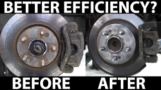 Kia Soul 27 kWh energy consumption before and after brake service at Elbilmek