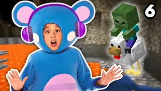 BABY ZOMBIE RIDING A CHICKEN | Survival Island: Minecraft EP6 Thumbnail