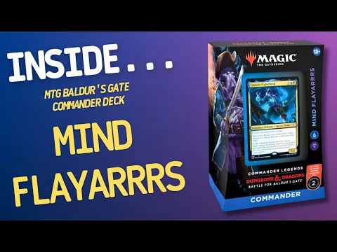 Magic The Gathering Battle for Baldur’s Gate Mind Flayarrrs Commander Deck | Inside #691